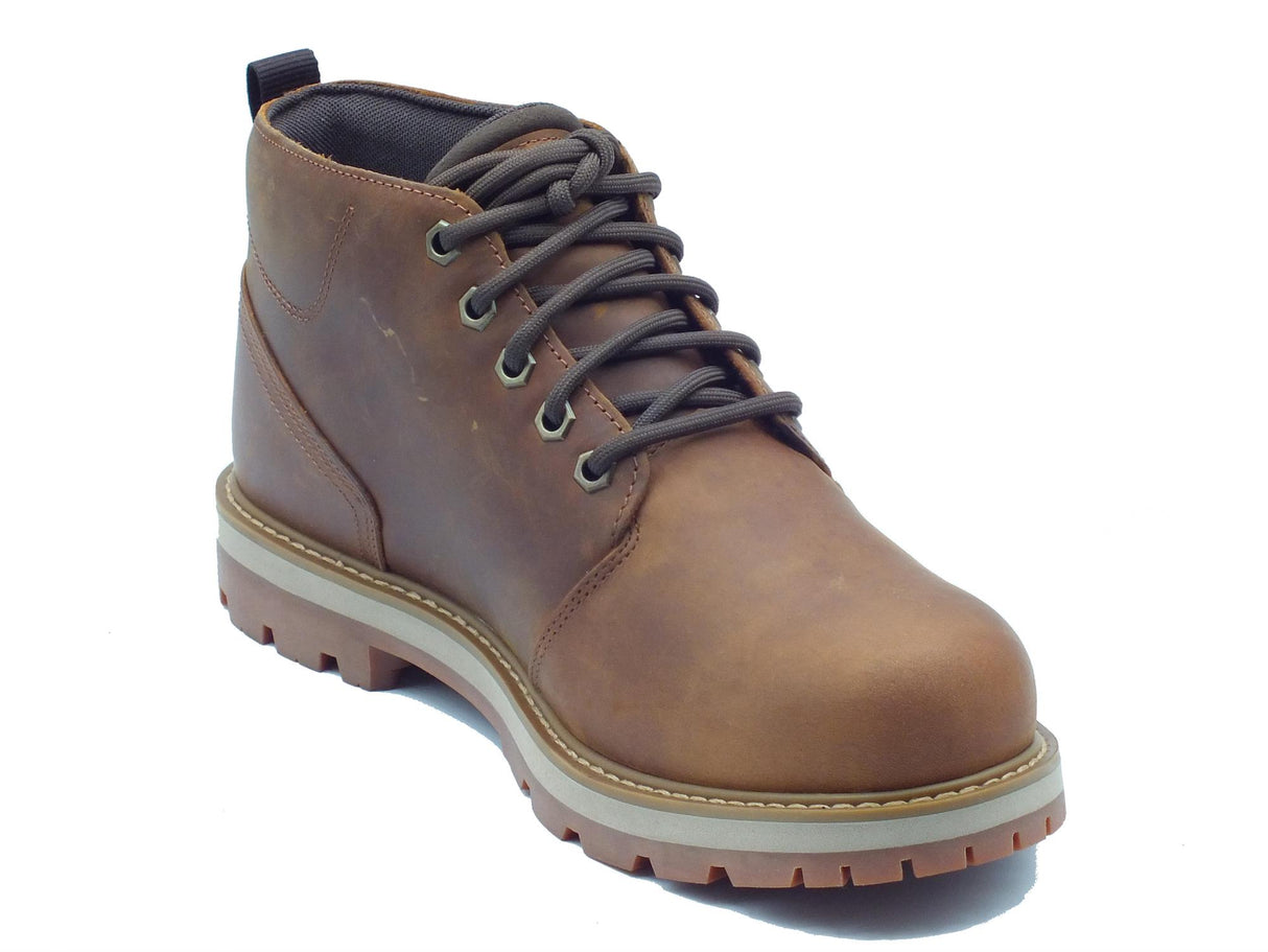 Timberland Timberland 0A69TW Britton Road Rust Full Grain Scarponcini Waterproof Uomo pelle ingrassata marrone Rust Full Grain