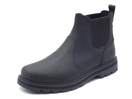 Timberland Timberland 0A6A4W Britton Road Chelsea Black Scarponcini Beatles per Uomo in pelle nera Black