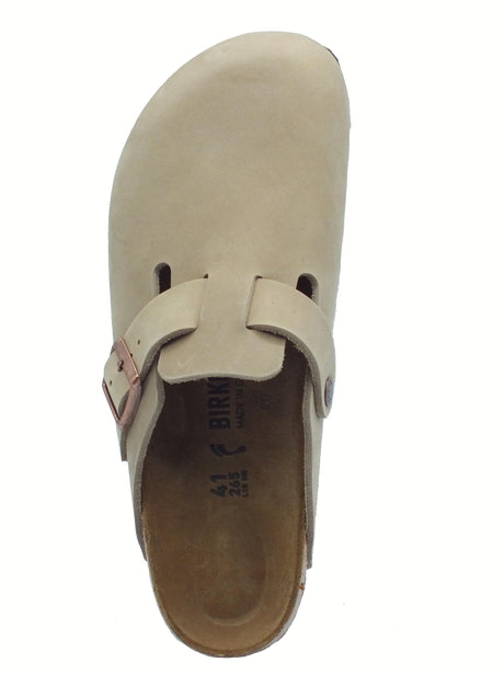 Birkenstock Birkenstock Sandali Uomo 0960813 Boston BS Tabacco Brown pelle marrone Tabacco Brown