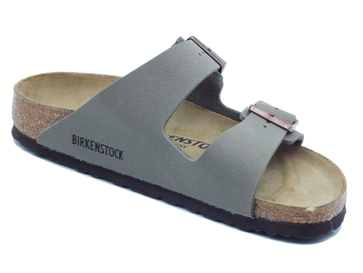 Birkenstock Birkenstock 0151213 Arizona BS Stone Sandali per Uomo doppia fibia Stone