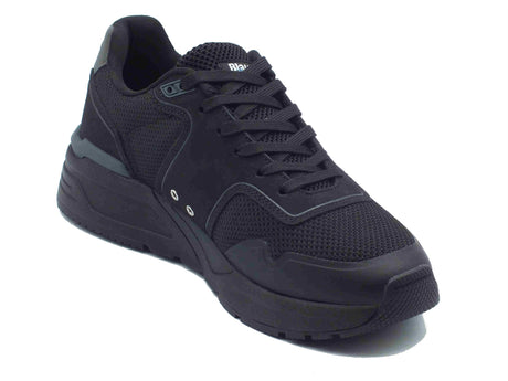 Blauer USA Blauer USA S5Ray05 Black Sneakers Sportive per Uomo in nabuk e tessuto nero Black