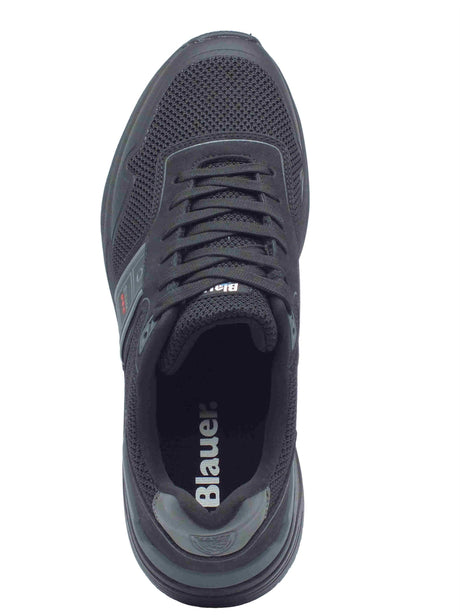 Blauer USA Blauer USA S5Ray05 Black Sneakers Sportive per Uomo in nabuk e tessuto nero Black