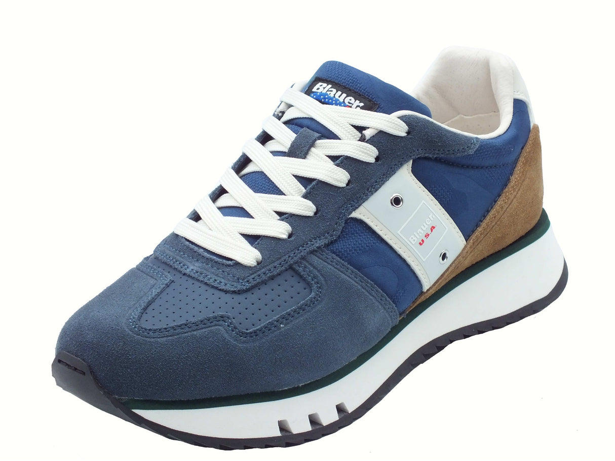 Blauer USA Blauer USA S5TOKYO01 Royal Sneakers Sportive per Uomo in pelle e tessuto blu blu