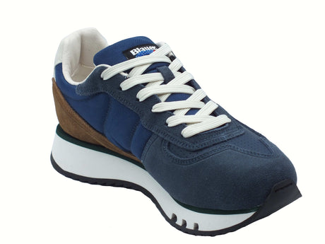 Blauer USA Blauer USA S5TOKYO01 Royal Sneakers Sportive per Uomo in pelle e tessuto blu blu