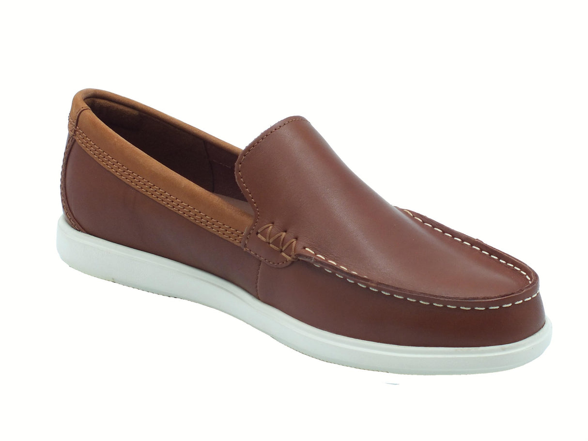 Clarks Clarks Bratton Loafer Dark Tan Leather Mocassini classici per Uomo in pelle tanganica Dark Tan