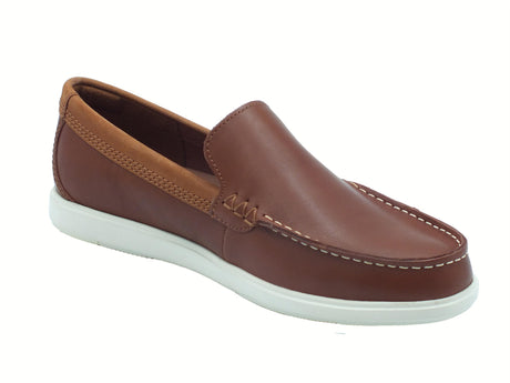 Clarks Clarks Bratton Loafer Dark Tan Leather Mocassini classici per Uomo in pelle tanganica Dark Tan