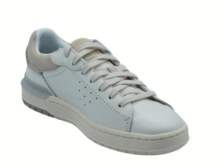Clarks Clarks Courtlite2 Run White Leather Sneakers Sportive per Uomo in pelle White