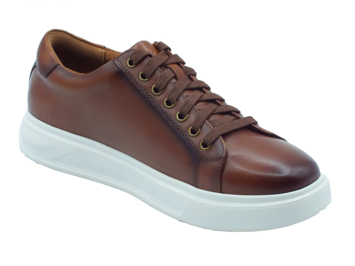 Clarks Clarks Scarpe Uomo Goswell Tie Tan pelle marrone Marrone