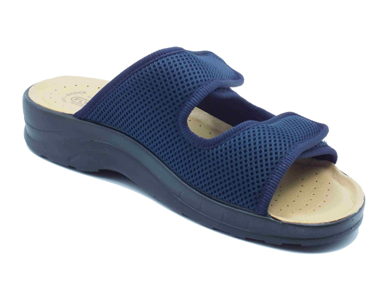 Fly Flot Fly Flot S5 143 FB Aldeno Blu Ciabatte per Uomo in tessuto con sottopiede anatomico Blu