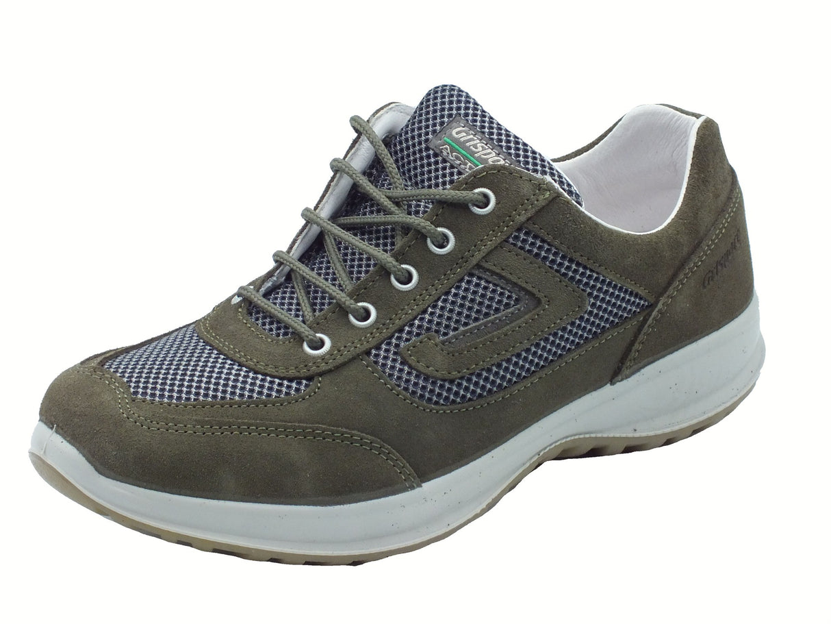 Grisport Grisport Active 8601SV73MA Oliva Scuro Scarpe per Uomo in nabuk e tessuto verde Oliva Scuro
