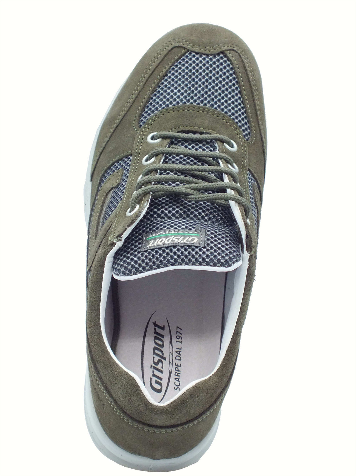Grisport Grisport Active 8601SV73MA Oliva Scuro Scarpe per Uomo in nabuk e tessuto verde Oliva Scuro