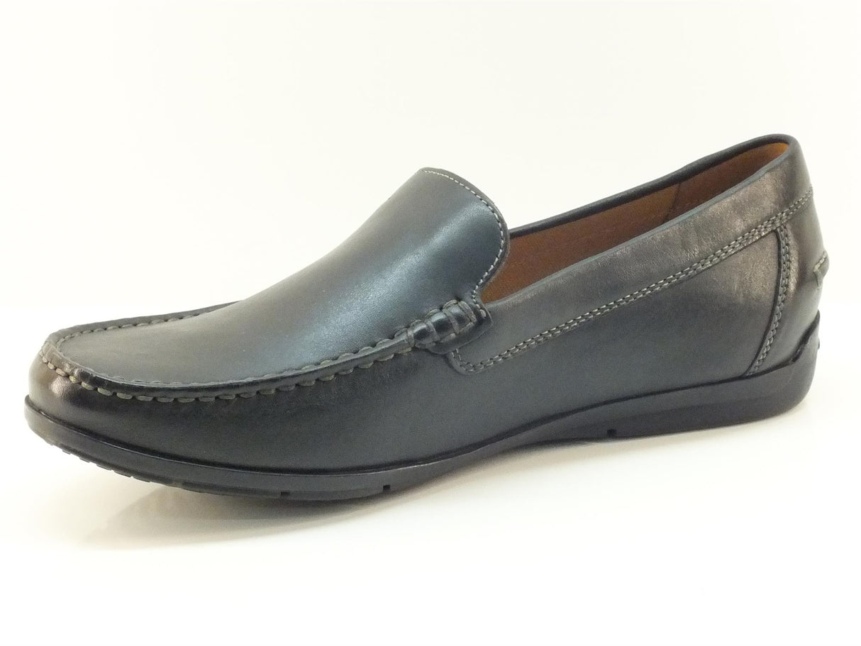 Geox Mocassini Geox per uomo in pelle nera Black