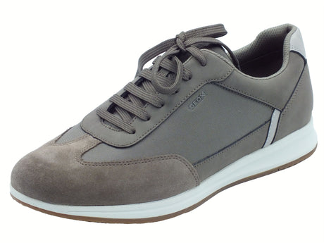 Geox Geox U55H5C Avery Dove Grey Sneakers Sportive per Uomo in nabuk e tessuto grigio Grey