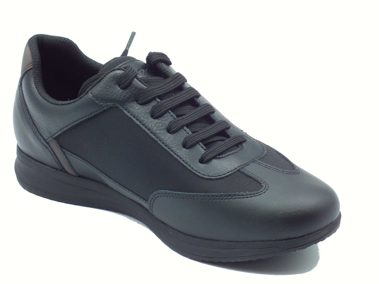 Geox Geox U55H5C Avery Black Sneakers Sportive per Uomo in nabuk e tessuto nero Black