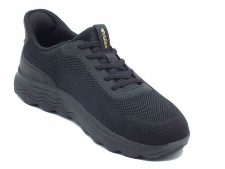 Geox Geox U55MPA Spherica Black Sneakers Sportive per Uomo in tessuto nero Black