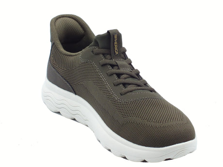 Geox Geox U55MPA Spherica Military Sneakers Sportive per Uomo in tessuto verde Military