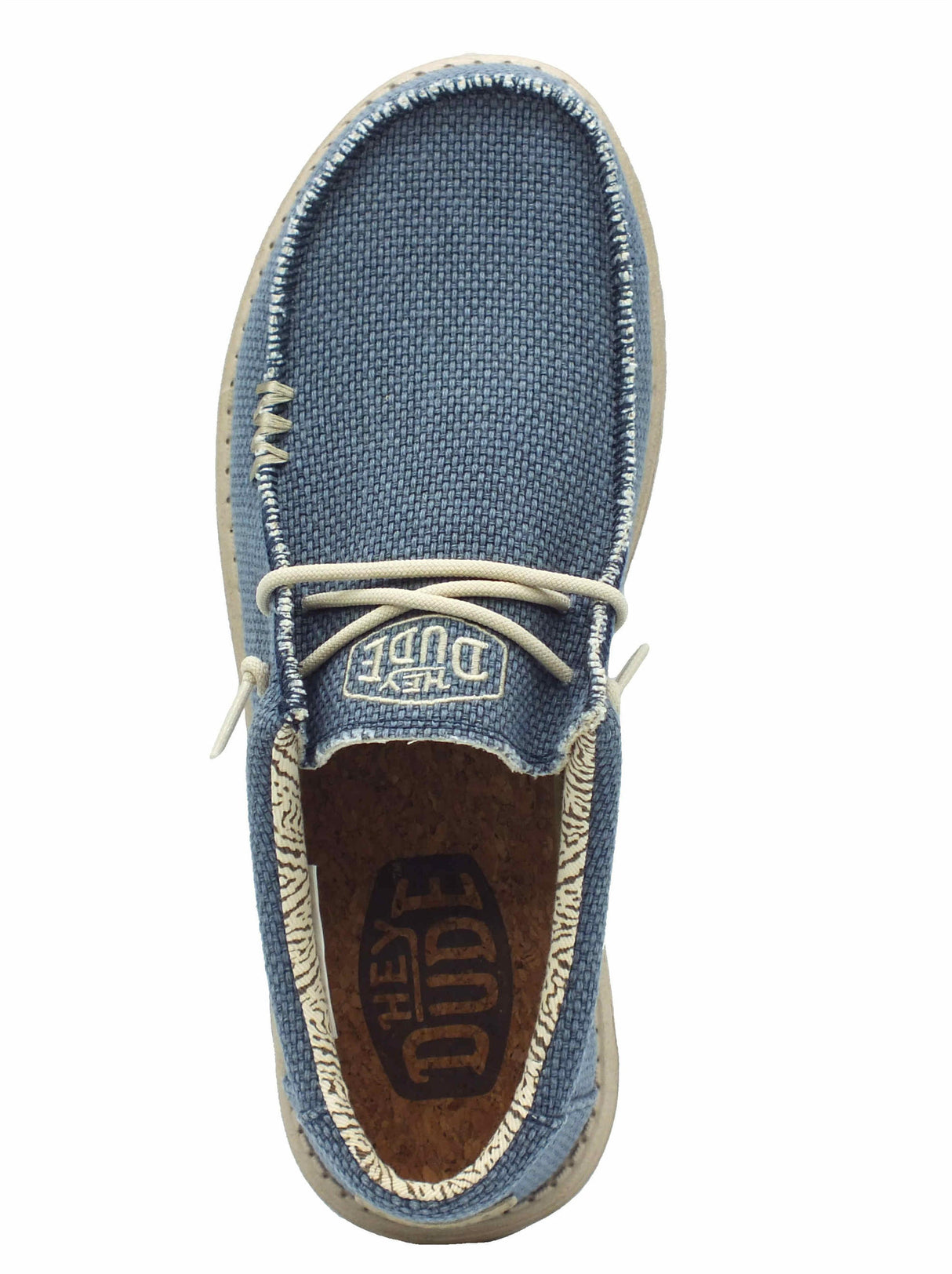 Hey Dude HeyDude 40003-4NM Wally Braided Blue Night Scarpe per Uomo in tessuto blu scuro Blue Night