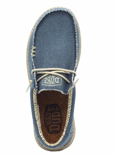 Hey Dude HeyDude 40003-4NM Wally Braided Blue Night Scarpe per Uomo in tessuto blu scuro Blue Night