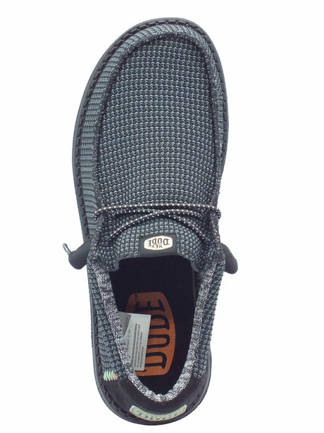 Hey Dude HeyDude 40403 Wally Sport Mesh Black Scarpe per Uomo in tessuto nero Black