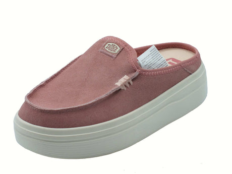 Hey Dude HeyDude 41272 Austin Lift Classic Rosette Sabot per Donna in tessuto rosso Rosette