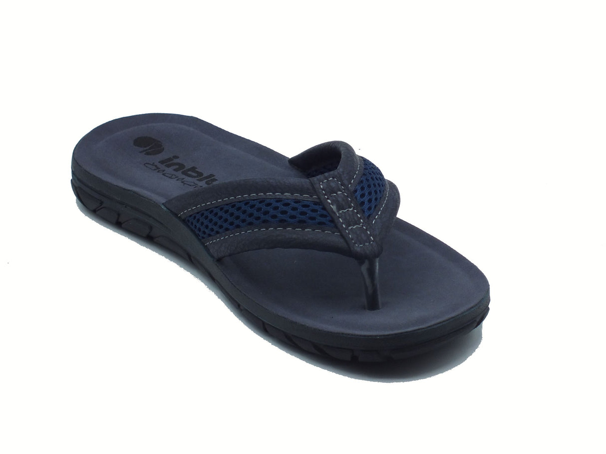 InBlu InBlu VT000011 Blu infradito per Uomo in tessuto blu sottopiede soft Blu