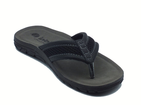 InBlu InBlu VT000011 Nero infradito per Uomo in tessuto blu sottopiede soft Nero