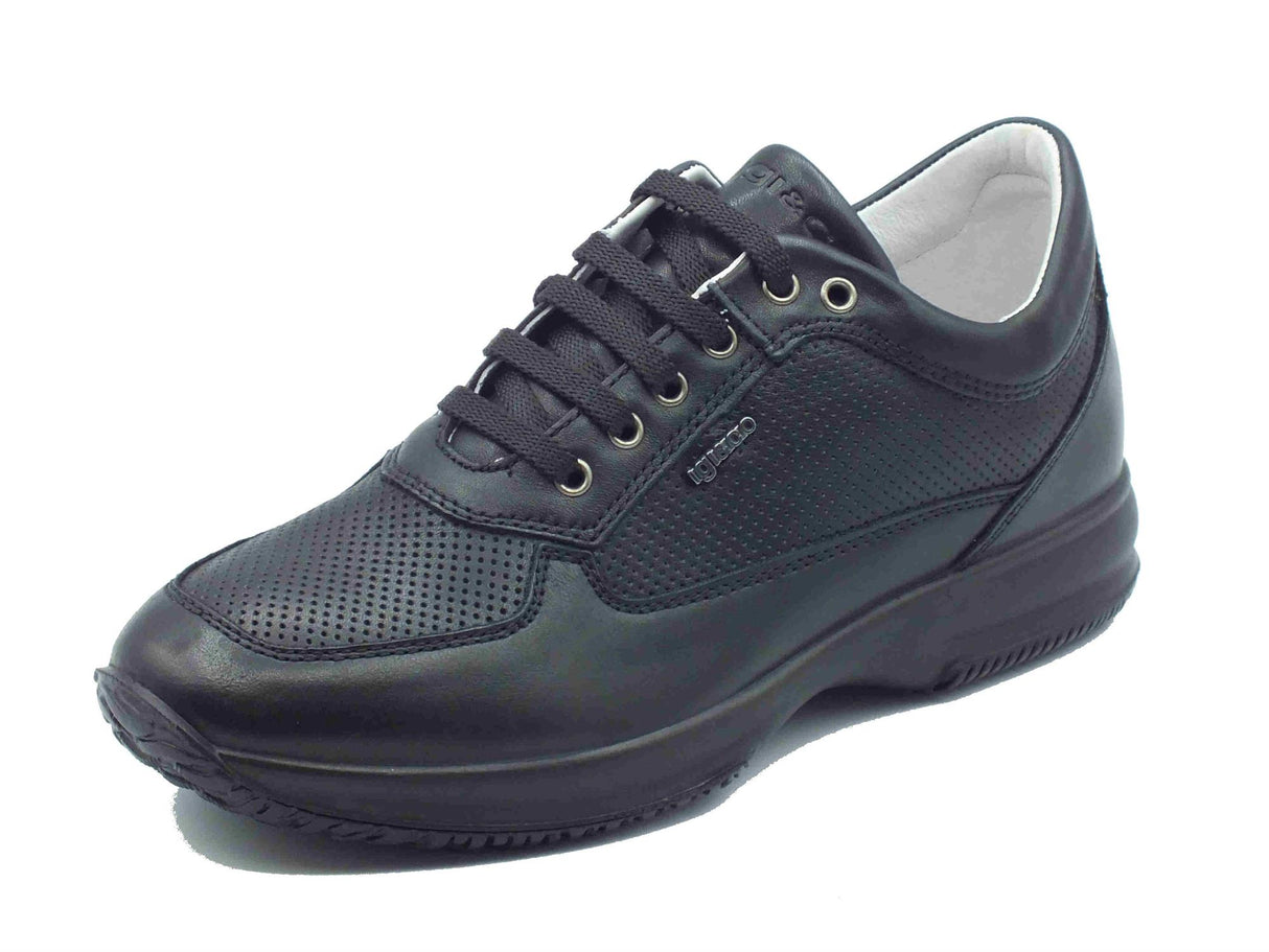 Igi&Co Igi&Co 7621000 Nappa Soft Nero Scarpe per Uomo in pelle Nero