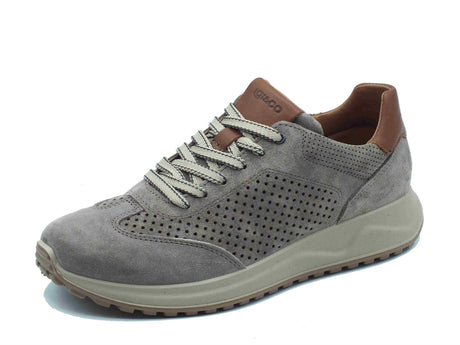 Igi&Co Igi&Co 7634744 Scamosciato Peltro Sneakers per Uomo in nabuk grigio