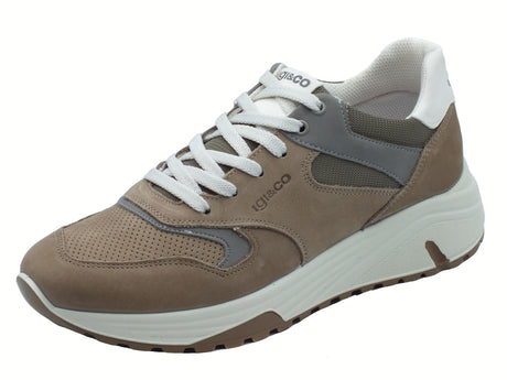 Igi&Co Igi&Co 7636422 Nabuk Nocciola Sneakers Sportive per Uomo in nabuk e tessuto Nocciola