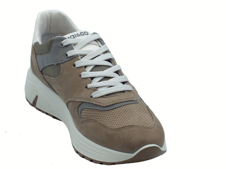 Igi&Co Igi&Co 7636422 Nabuk Nocciola Sneakers Sportive per Uomo in nabuk e tessuto Nocciola