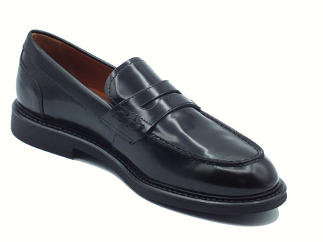 Nero Giardini NeroGiardini E500600U Wembley Nero Mocassini Eleganti per Uomo in pelle abrasivata Nero