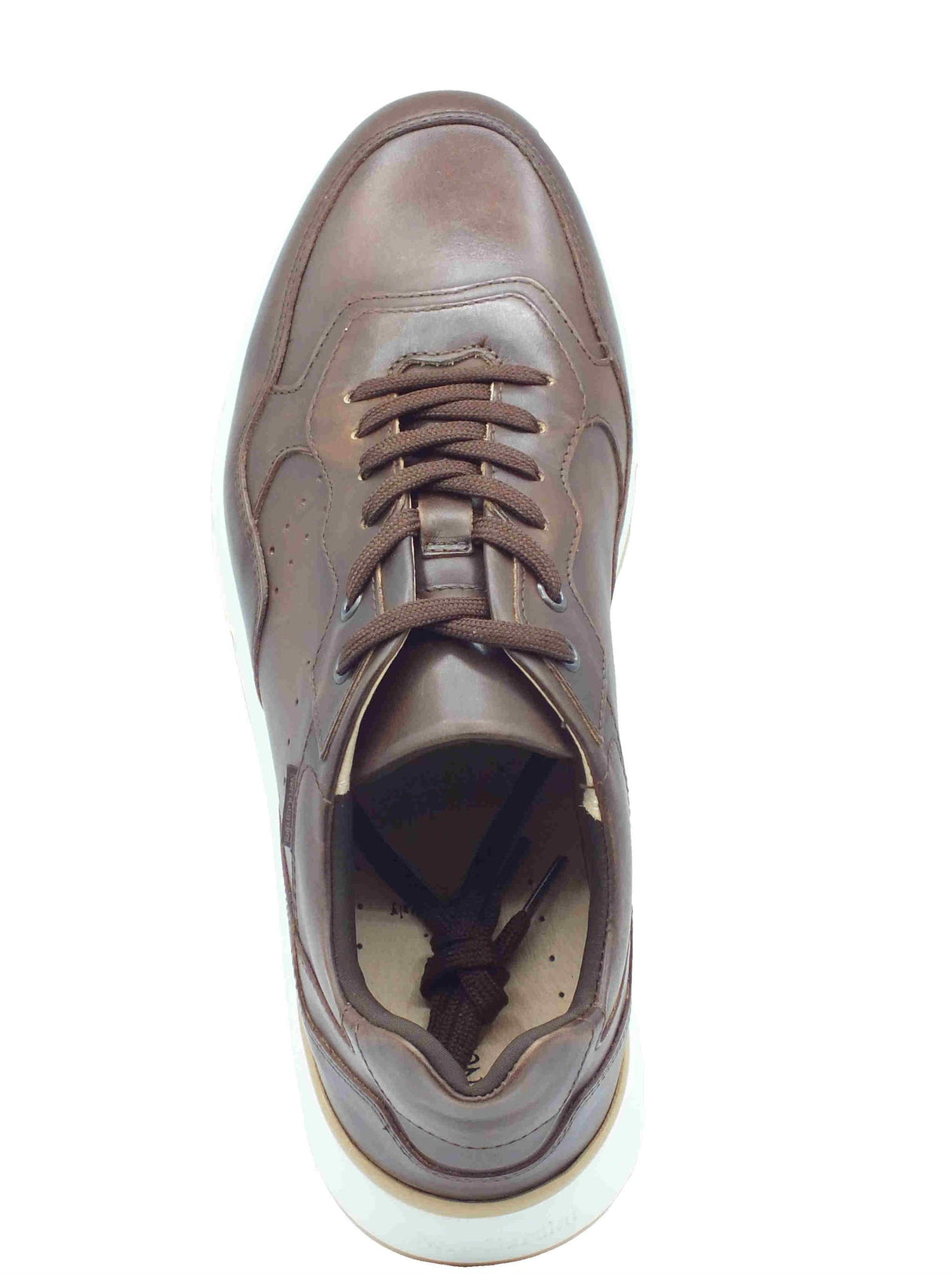 Nero Giardini NeroGiardini E500640U Delavato Beige Sneakers sportive per Uomo in pelle colore marrone Beige