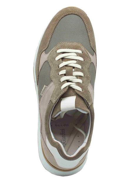 Nero Giardini NeroGiardini E500642U Arold Fango Sneakers sportive per Uomo in nabuk colore grigio Fango