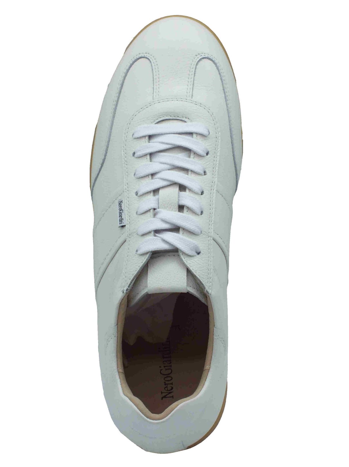 Nero Giardini NeroGiardini E500686U Dollarino Bianco Sneakers sportive per Uomo in pelle Bianco