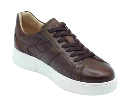 Nero Giardini NeroGiardini E500700U Delavato Beige Sneakers sportive per Uomo in pelle colore marrone Beige