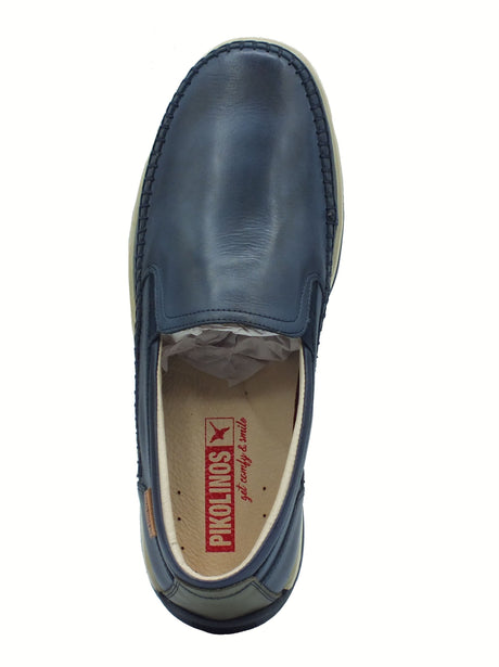 Pikolinos Pikolinos 3111 Marbella Blue Mocassini per Uomo in pelle blu Blue