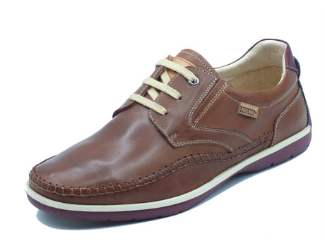 Pikolinos Pikolinos 4118 Marbella Cuevo Scarpe per Uomo in pelle colore cuoio Cuevo