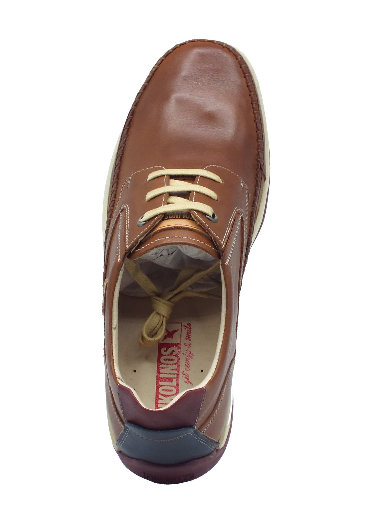 Pikolinos Pikolinos 4118 Marbella Cuevo Scarpe per Uomo in pelle colore cuoio Cuevo