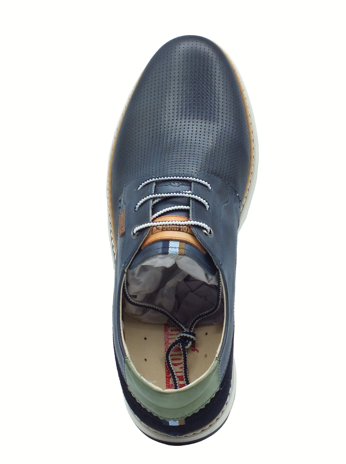 Pikolinos Pikolinos 4222C1 Olvera Blue Scarpe per Uomo in pelle colore blu blu