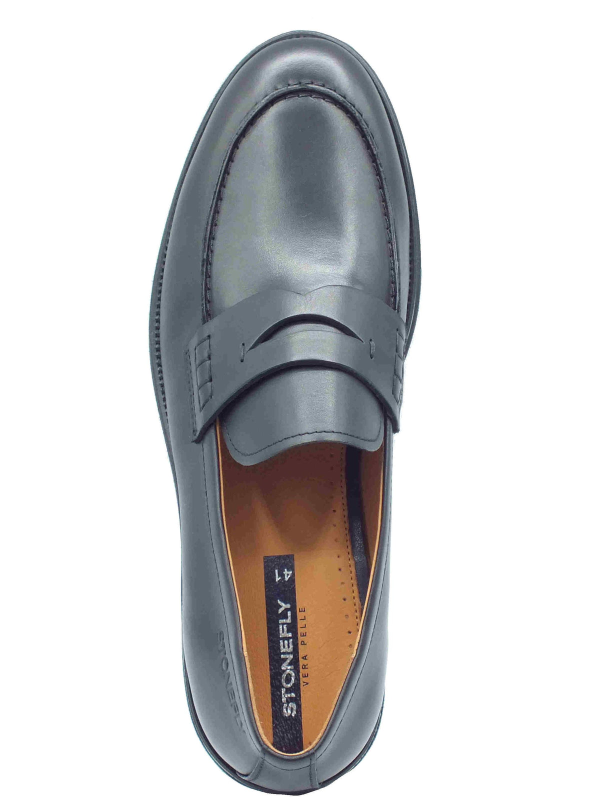 Stonefly Stonefly 220798 Calvin 9 Calf Lth Black Mocassini per Uomo in pelle nera Black