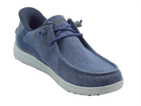 Skechers Skechers Slip-Ins 210959 Melson Coronado Denim Scarpe per Uomo in tessuto blue Denim