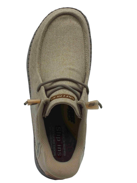 Skechers Skechers Slip-Ins 210959 Melson Coronado Taupe Scarpe per Uomo in tessuto Taupe