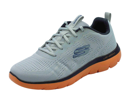 Skechers Skechers Sport 232395 Summits Torre Gray Orange Scarpe Sportive per Uomo in tessuto grigio Gray Orange