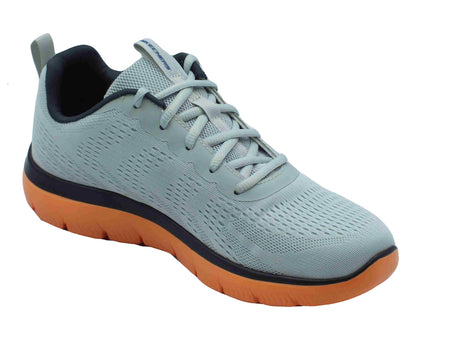 Skechers Skechers Sport 232395 Summits Torre Gray Orange Scarpe Sportive per Uomo in tessuto grigio Gray Orange