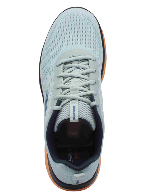 Skechers Skechers Sport 232395 Summits Torre Gray Orange Scarpe Sportive per Uomo in tessuto grigio Gray Orange