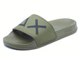 SUN68 SUN68 X35102 Slippers Logo Verdee Ciabatte per Uomo in gomma Verde