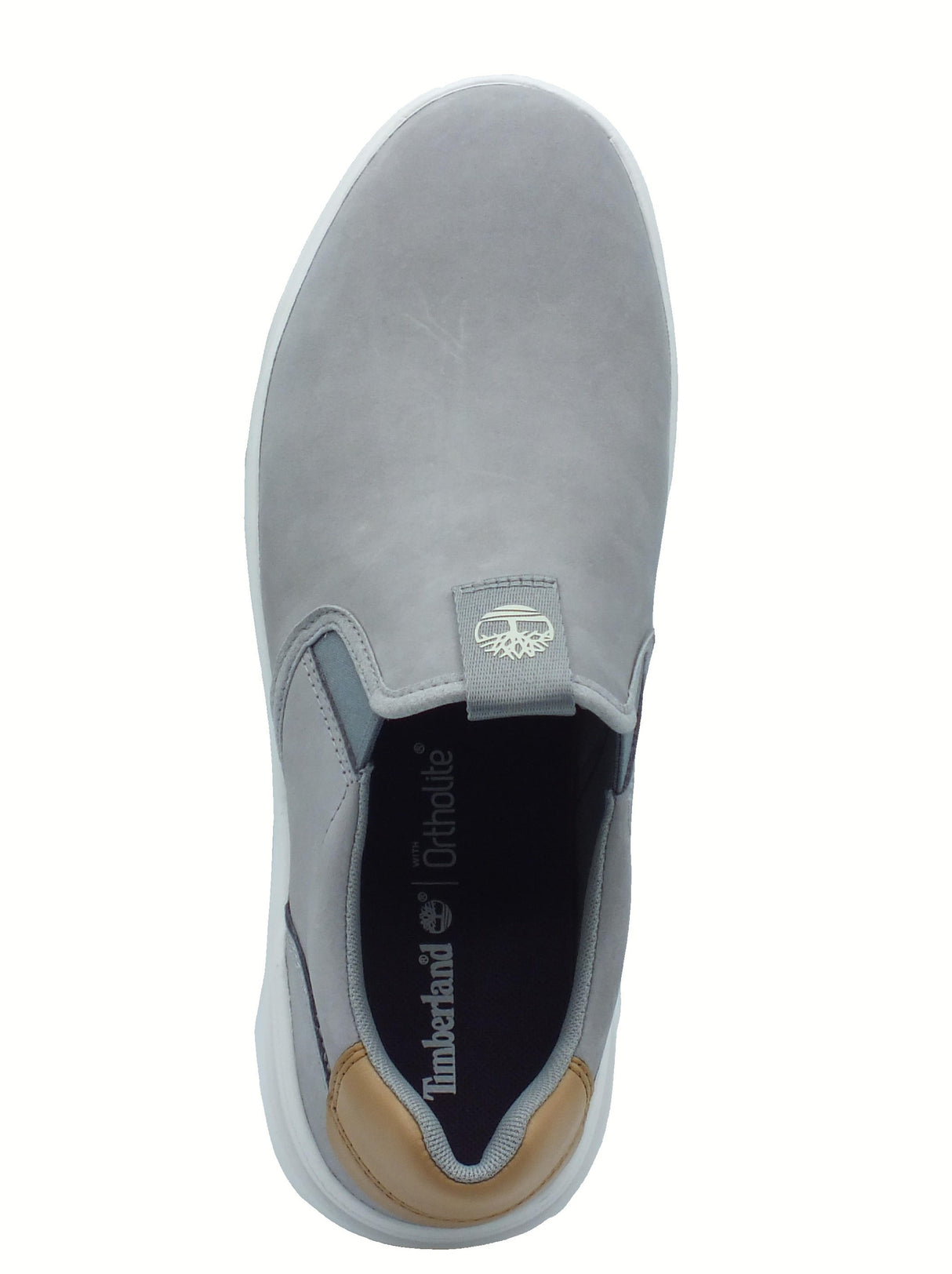 Timberland Timberland 0A42BW Seneca Bay Low Slip Light Grey Mocassini per Uomo in nabuk e tessuto Light Grey