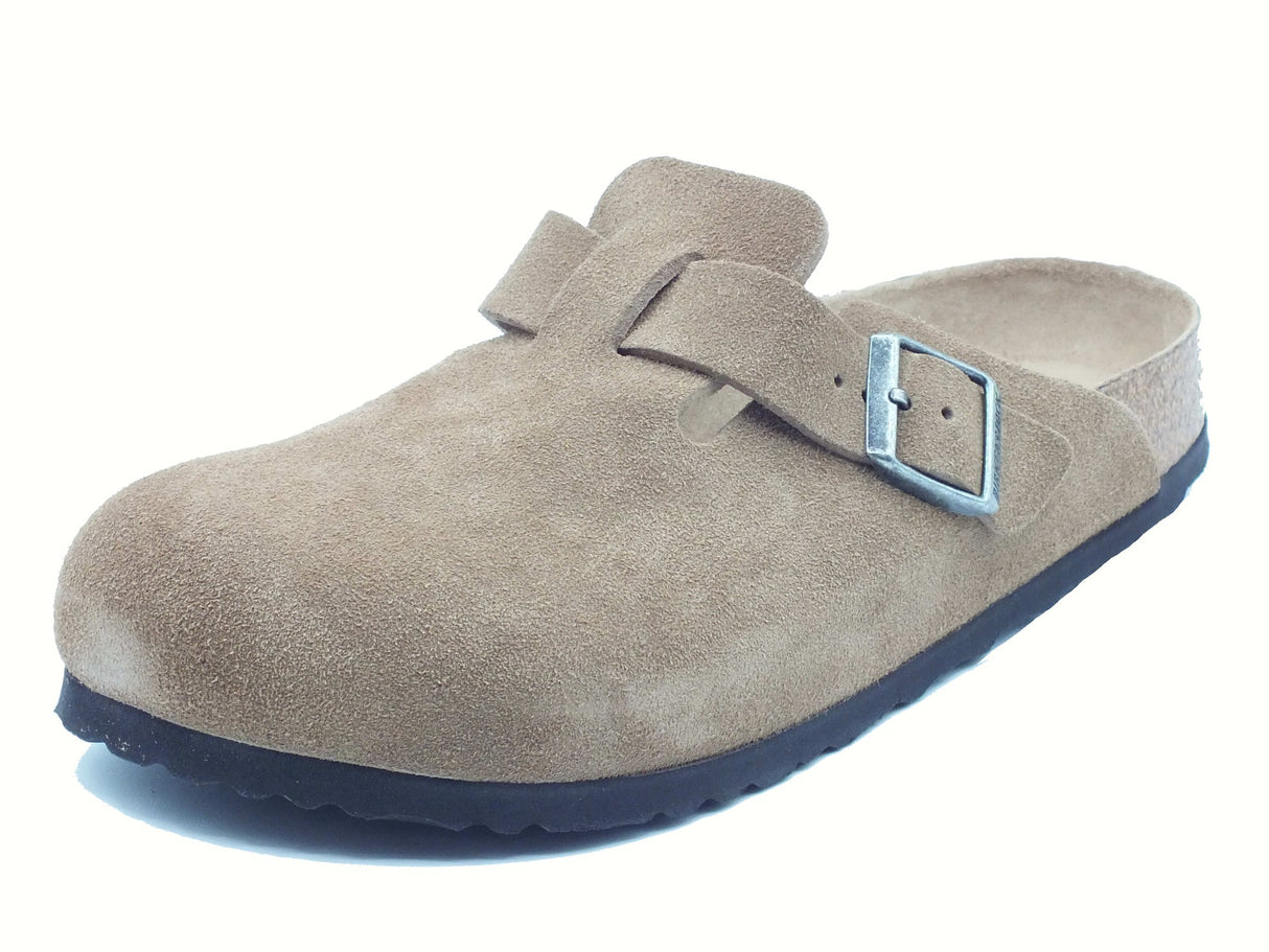 Birkenstock Birkenstock 1030861 Boston Bs Dark Tea Tonal Sandali per Uomo in camoscio marrone Dark Tea Tonal