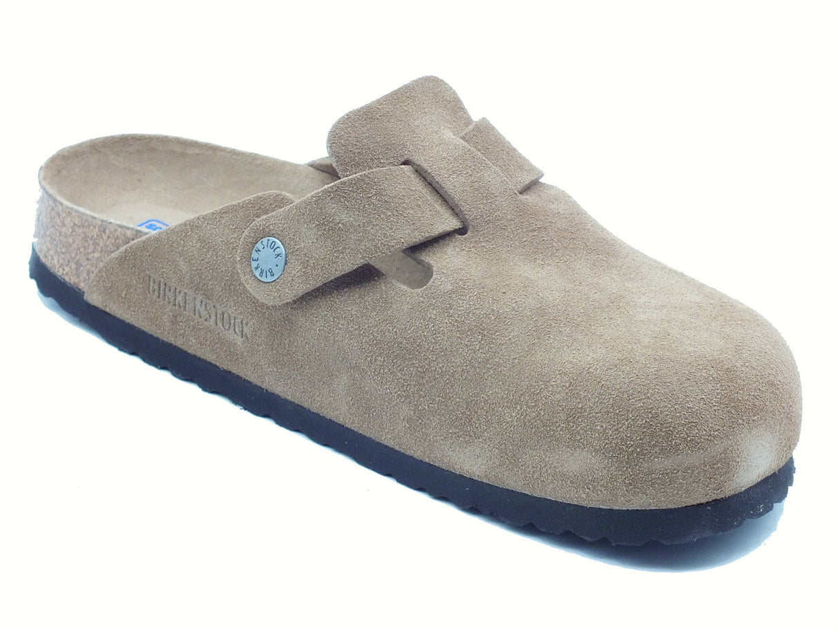 Birkenstock Birkenstock 1030861 Boston Bs Dark Tea Tonal Sandali per Uomo in camoscio marrone Dark Tea Tonal