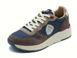 Blauer USA Blauer USA F5RAY02 Navy Dark Brown Sneakers Sportive per Uomo in pelle e tessuto Navy Dark Brown